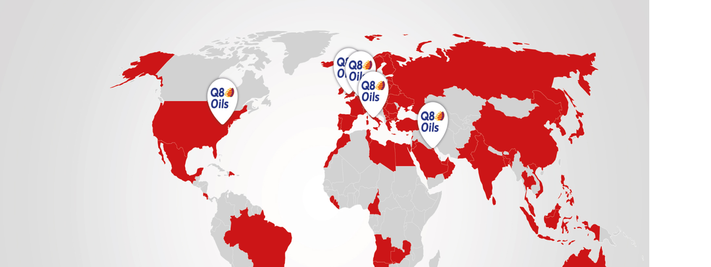 q8 oils world map image